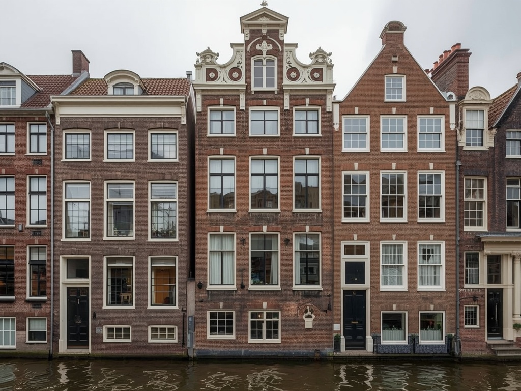 foto van ouderwetse huizen