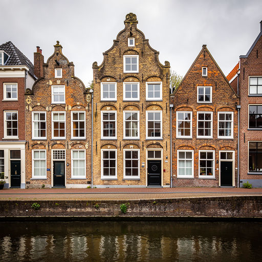 foto van ouderwetse huizen