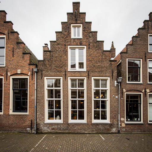 foto van ouderwetse huizen