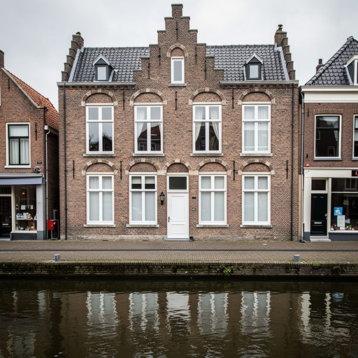 foto van ouderwetse huizen