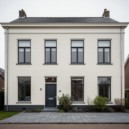 Onderhoudsvrije kunststof kozijnen in een karakteristieke Leidse gevel