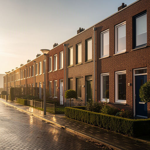 Een kozijnspecialist plaatst een nieuw element bij een woning in Leiden
